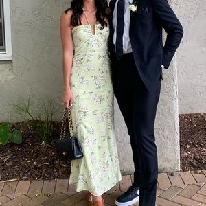 Abercrombie & Fitch Floral Halter Maxi Dress XS